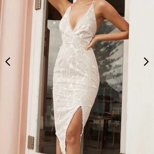 reinhart floral asymmetrical mesh dress white Selfie Leslie | Dresses | Selfie Leslie Color:Pastel Yellow